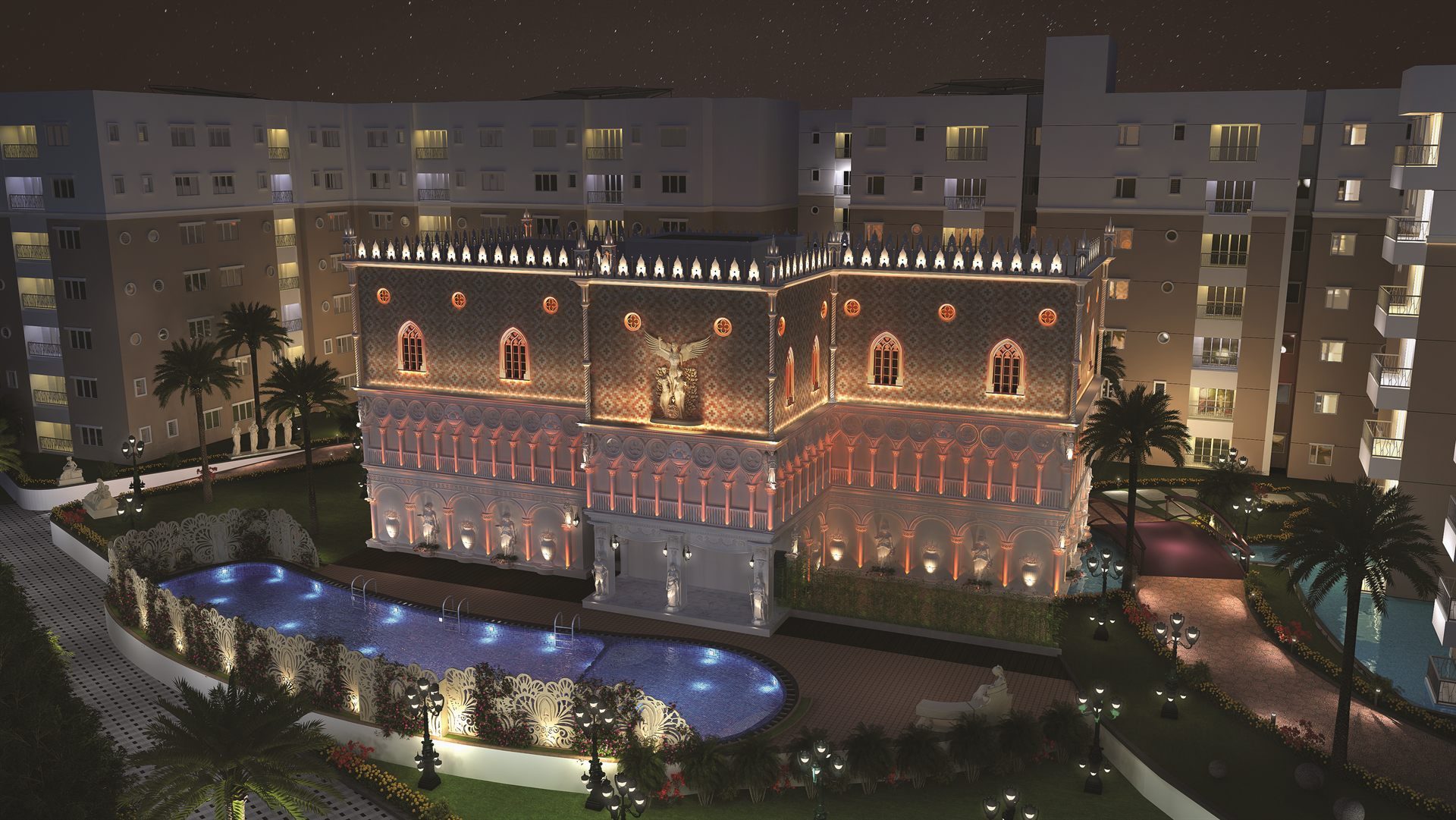 The grand clubhouse